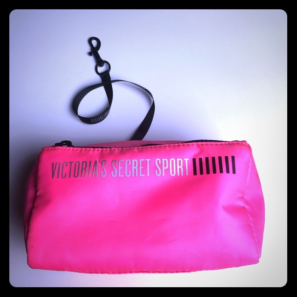 Cute Neon Pink VSX cosmetics bag - Picture 1 of 8